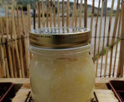 Esfoliante corporal de coco e limão