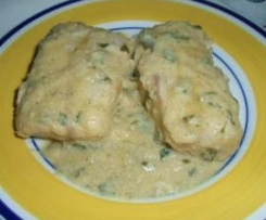 Lombinhos de Pescada com Molho Bechamel