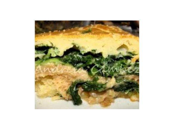 Bôla de alheira e grelos de nabo