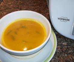 Sopa de Feijão Verde e Abóbora (sem batata)