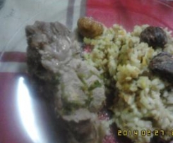 Entrecosto de porco no vapor rápidas