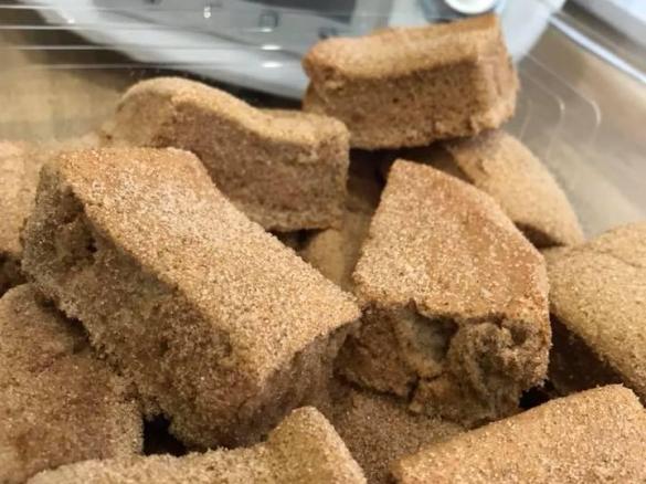 Quadrados fofinhos de canela