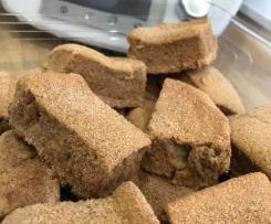 Quadrados fofinhos de canela