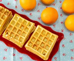 Waffles de laranja
