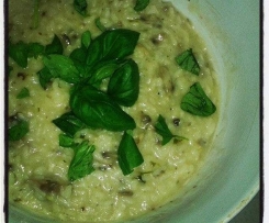 Risotto Cogumelos y Manjericão 