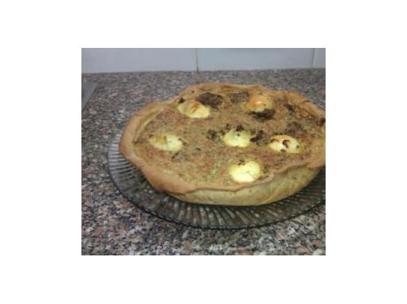 Quiche de ovos cozidos