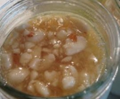 Iogurte de mel e amendoim