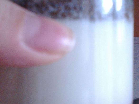 iogurtes de morango com raspas de chocolate