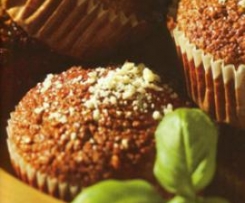 Muffins tomate e mozzarella