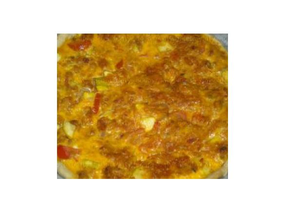 Quiche courgette e alheira