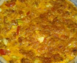 Quiche courgette e alheira