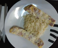 Omelete ao Vapor com Arroz