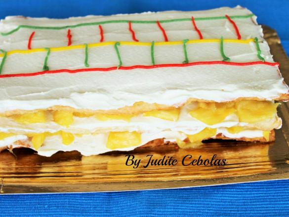 Mil folhas com creme de ananás
