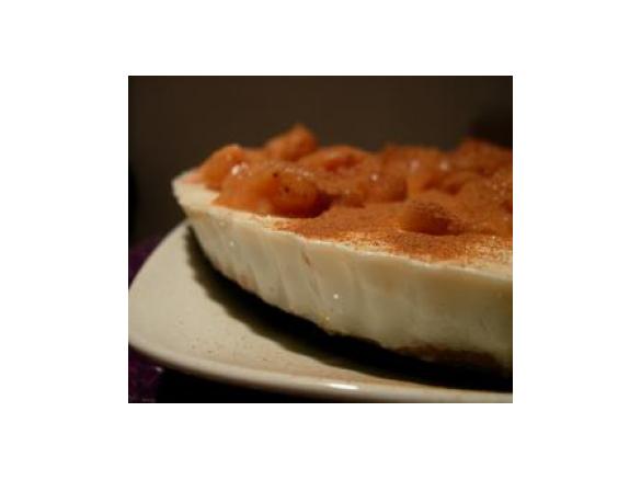 Cheesecake light de banana, canela e iogurte