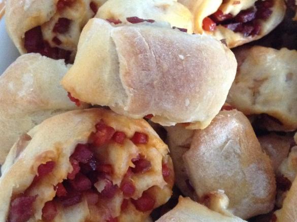 Pãezinhos com chouriço