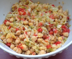 Estufado Couve-Lombarda com Grão