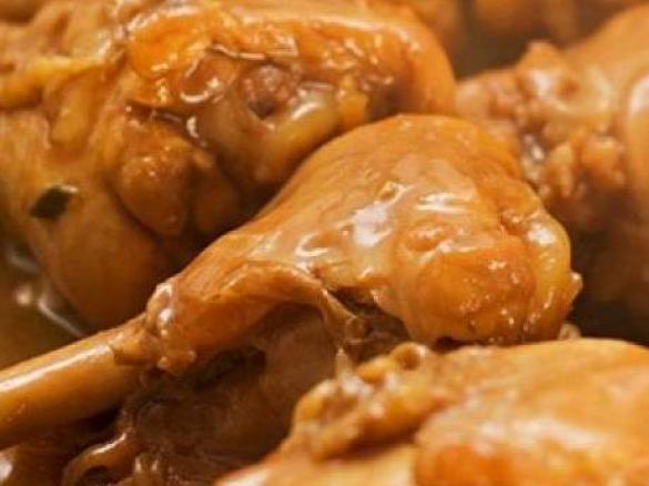 Pernas de frango com cerveja