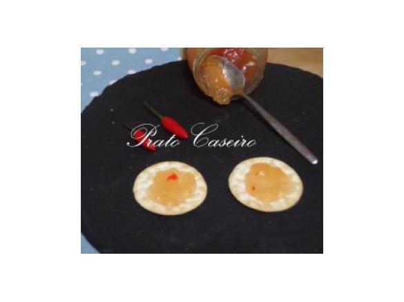 Compota de pêra com malagueta