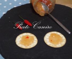 Compota de pêra com malagueta