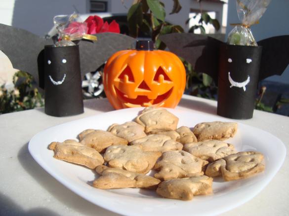 Bolachas de Banana, Especiarias e Chocolate ( Halloween)