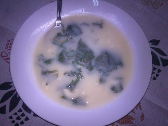 Sopa de nabiça com massa