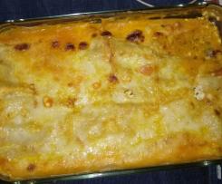 Lasanha com queijo ricotta e ervas