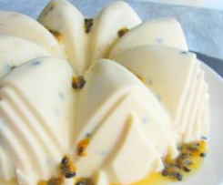 Panna cotta de maracujá