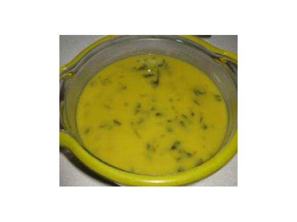 Sopa de espargos e beldroegas