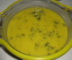 Sopa de espargos e beldroegas