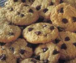 Cookies de Pepitas de Chocolate e Aveia