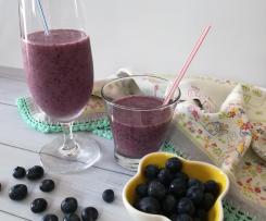 Smoothie de mirtilos e coco