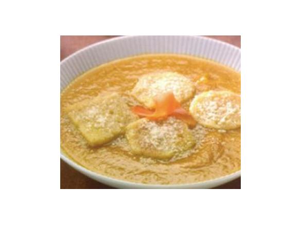 Creme de cenoura com queijo