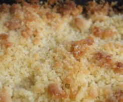 Crumble de maçã, sementes e pimenta