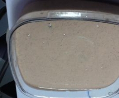 Gelado cremoso de morango e oreo