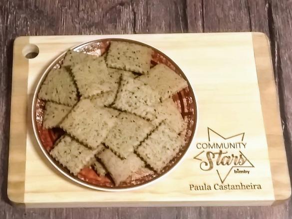 Bolachas com sementes de sésamo (Aproveitar sobras de refrescamento da massa mãe)