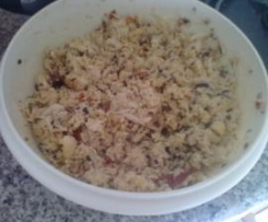 Cuscuz com Frango, Tomate seco e Azeitonas