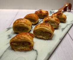 Folhados de Carne com Vegetais Escondidos