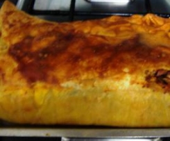 Salteado de legumes e fiambre