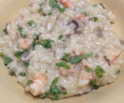 Risotto de Camarão e Cogumelos