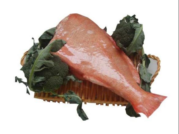 Redfish a vapor com legumes