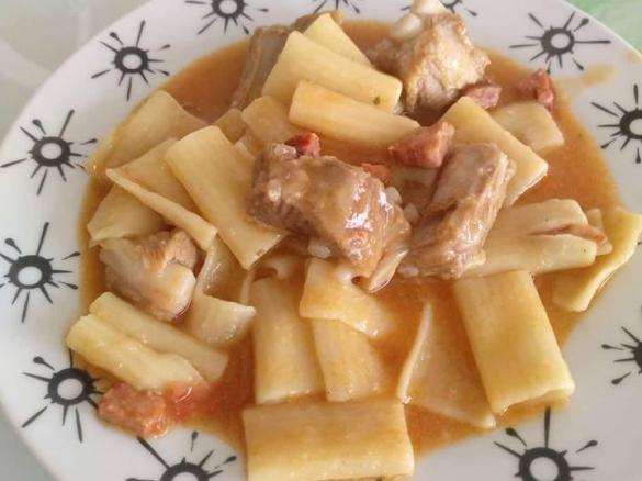 Entrecosto com massa na bimby