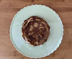 panquecas de aveia com xarope de agave