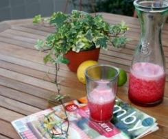 Granizado de framboesas e champanhe doce