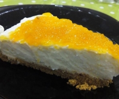 Cheesecake com doce de abóbora