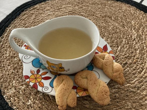 Biscoitos de laranja e erva doce