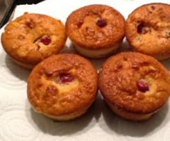 Muffins de cereja