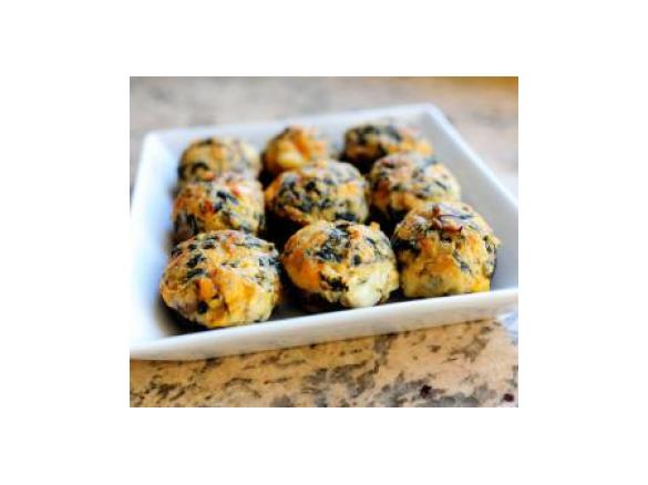 Cogumelos Recheados com Espinafres Picantes