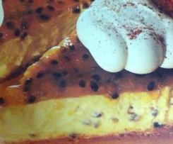 Cheesecake no forno de Lima e Maracujá