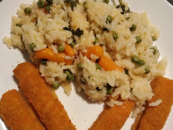 Variante Arroz de Legumes com Douradinhos