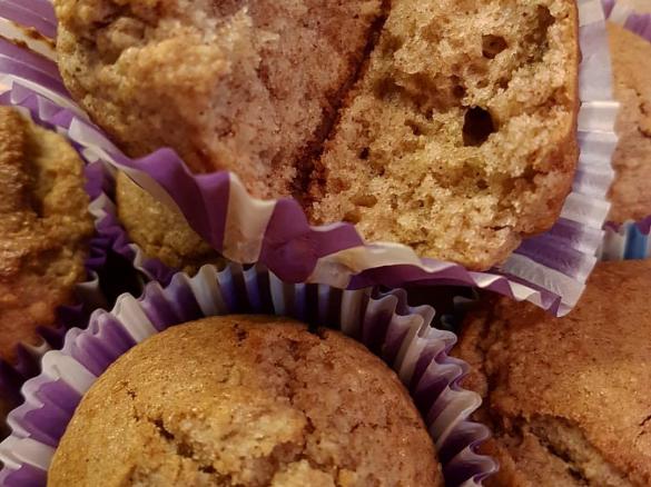 Muffins de Maçã e Canela sem ovos